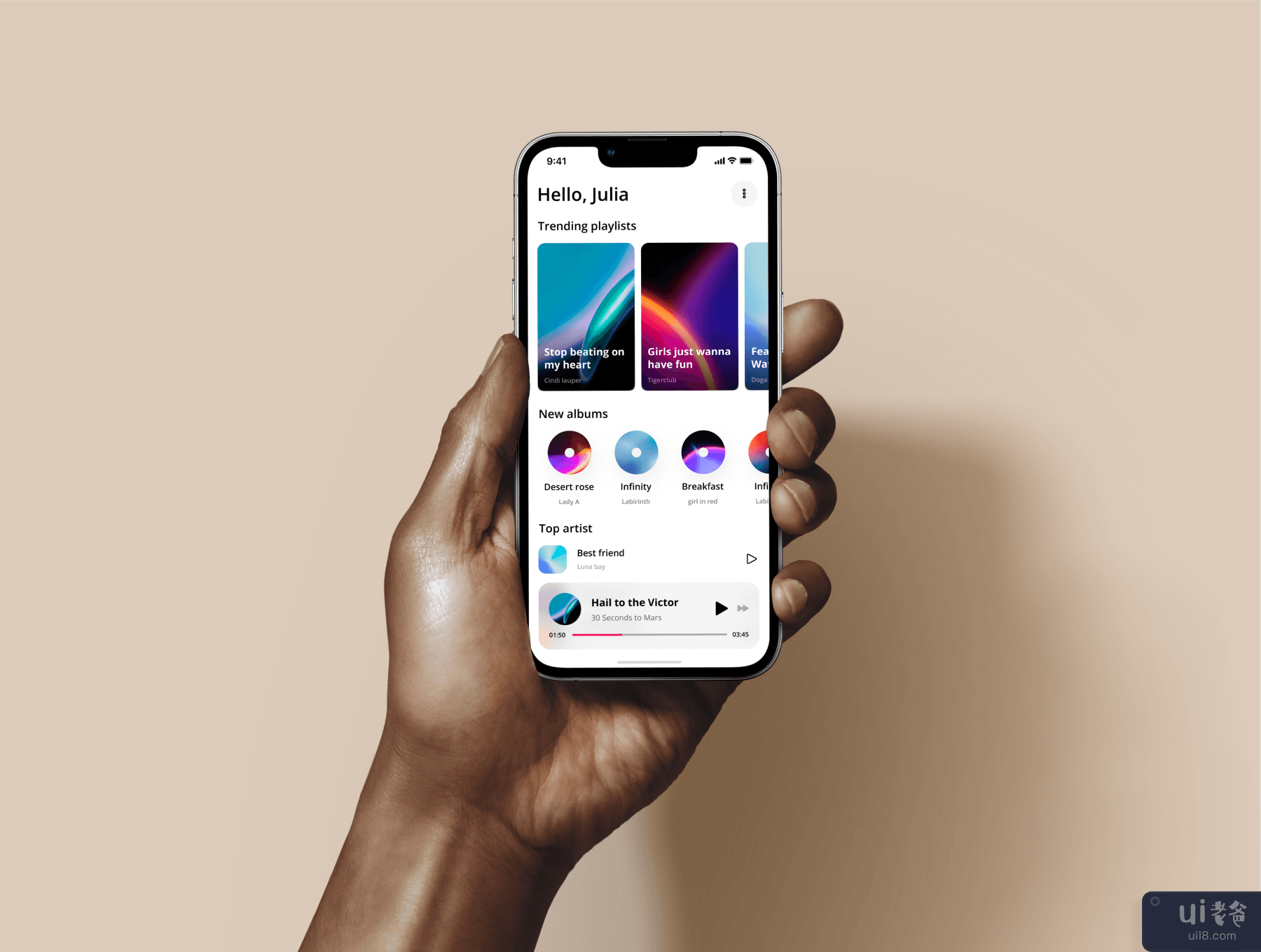 音乐应用程序 UI 工具包 (Music App UI Kit)插图2