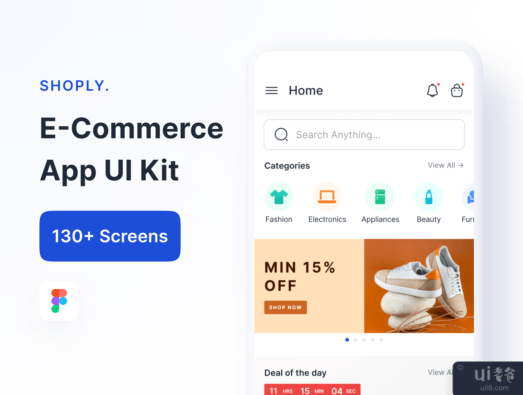 Shoply-电子商务应用UI工具包 (Shoply- E-Commerce App UI Kit)插图
