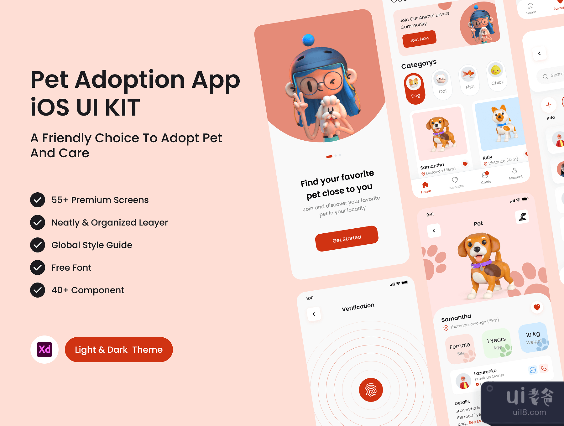 宠物领养应用 (Pet Adopt App)插图