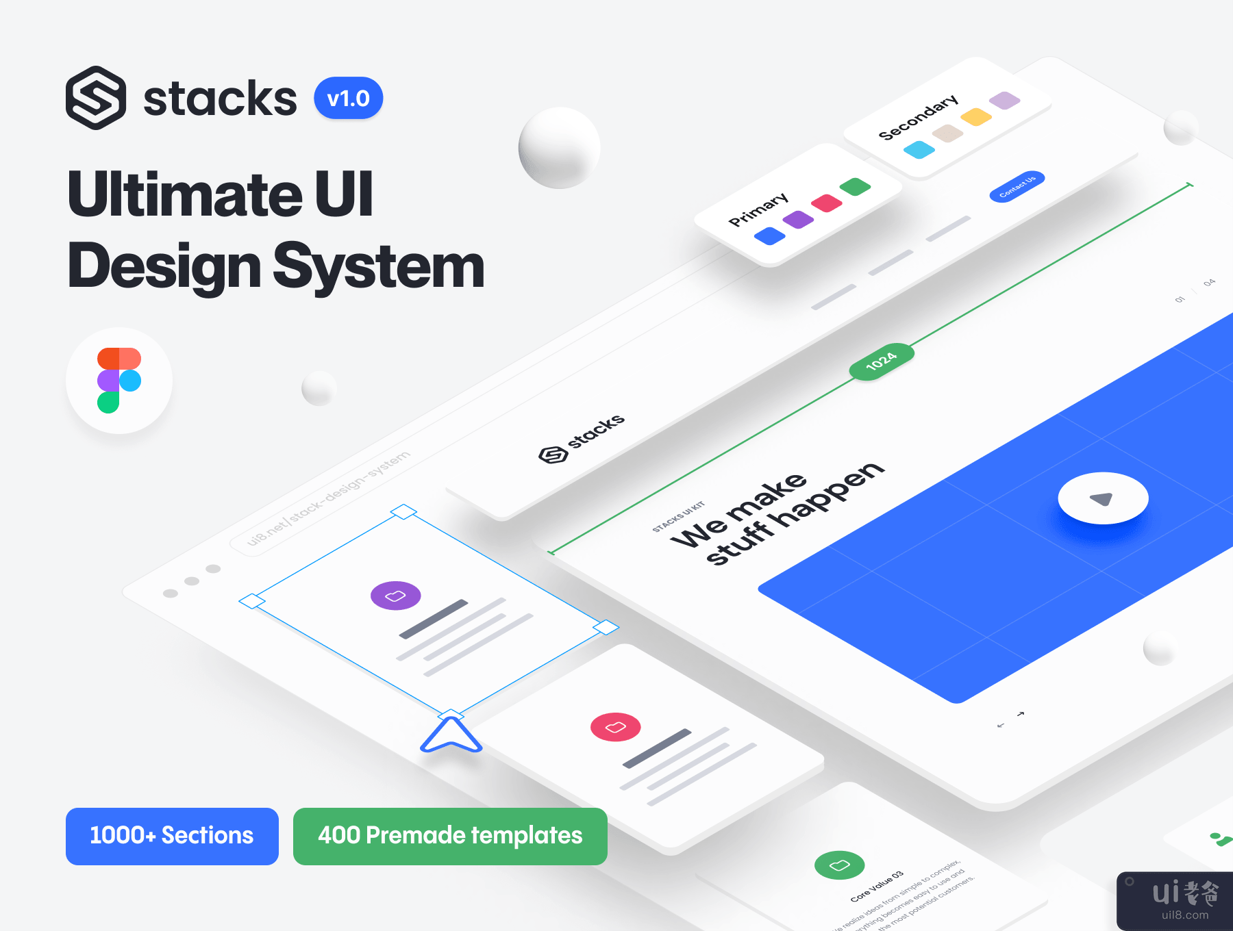 Stacks - 终极用户界面设计系统 (Stacks – Ultimate UI Design System)插图7