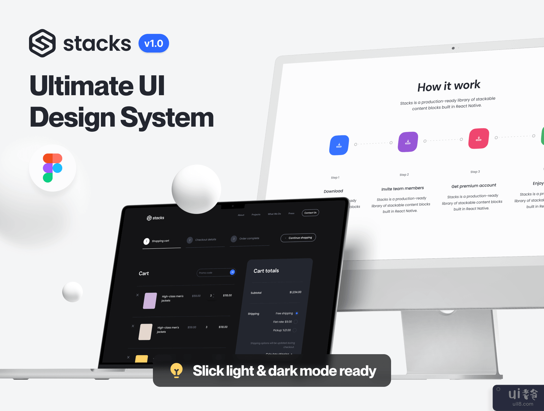 Stacks - 终极用户界面设计系统 (Stacks – Ultimate UI Design System)插图