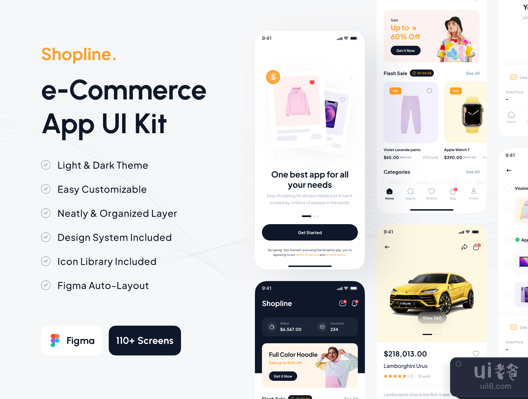 Shopline - 电子商务市场应用UI套件 (Shopline - e-Commerce Marketplace App UI Kit)插图