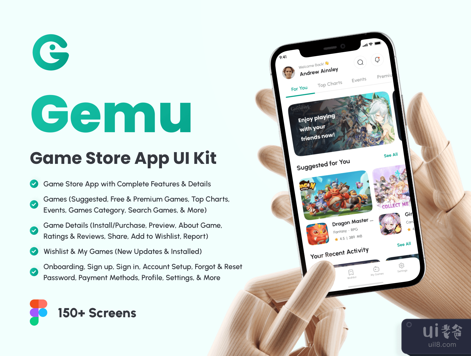 Gemu - 游戏商店应用程序UI工具包 (Gemu - Game Store App UI Kit)插图