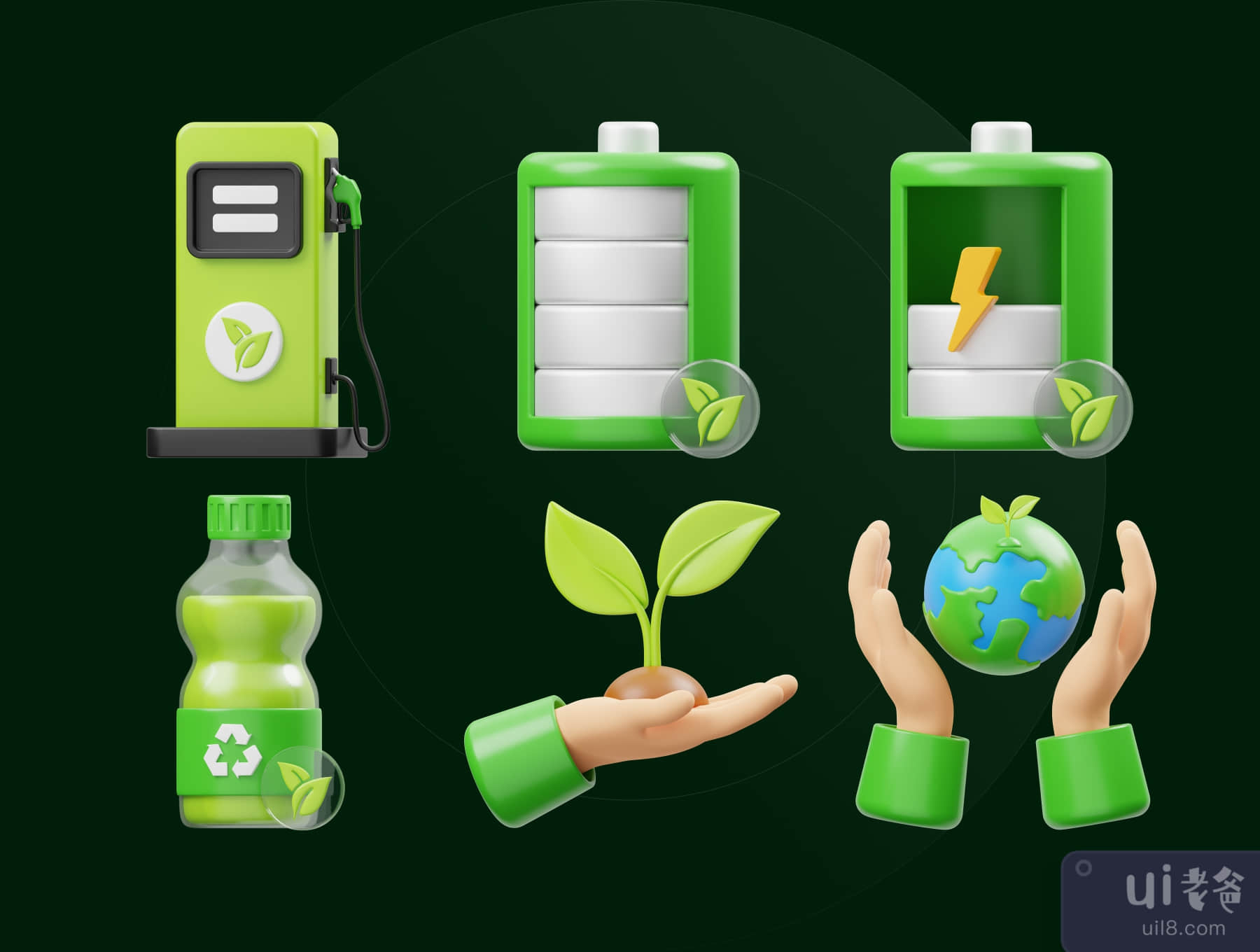 生态学三维图标 (Ecology 3D Icon)插图4