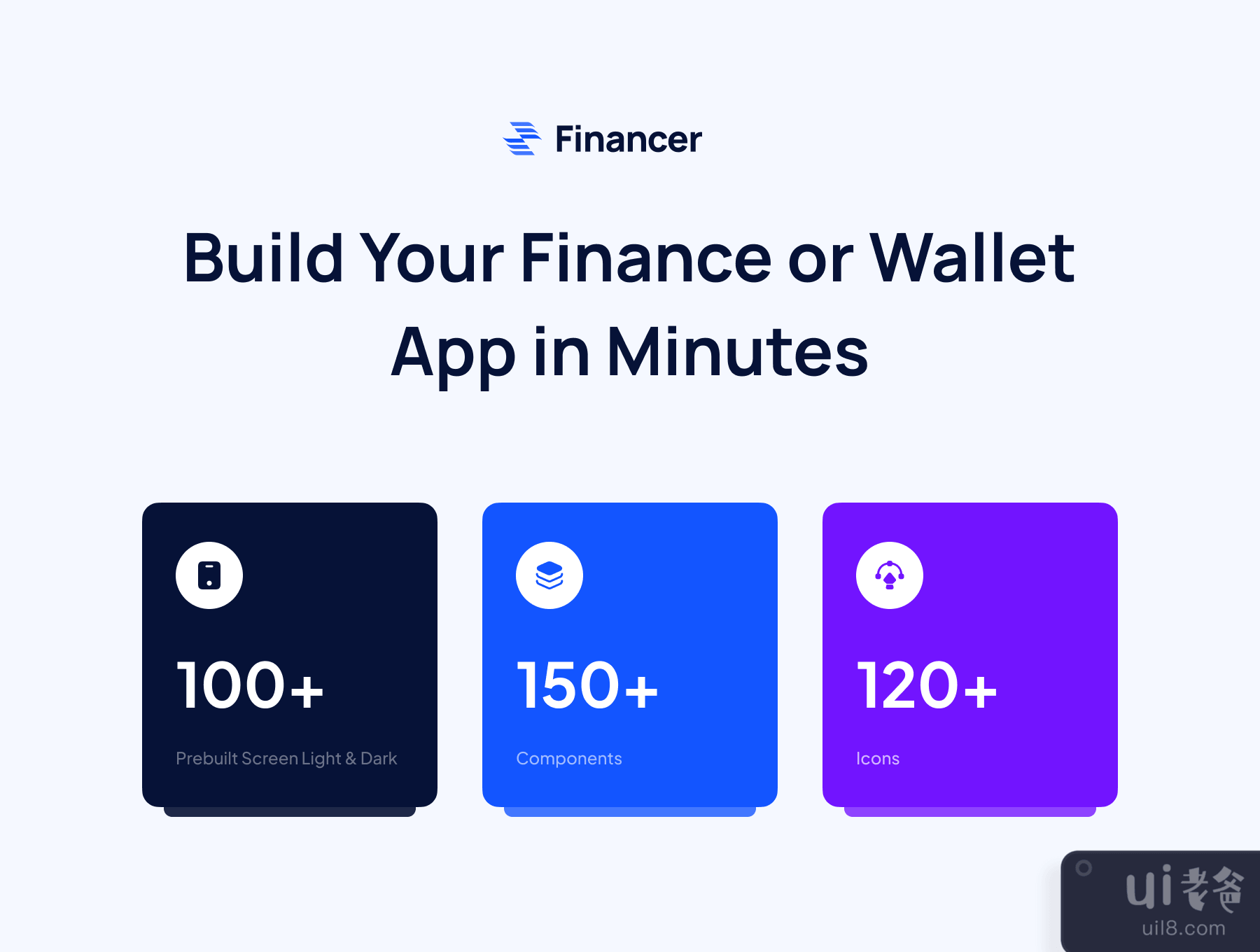 金融家 - 金融和数字钱包应用UI包 (Financer - Financial & Digital Wallet App UI Kit)插图1