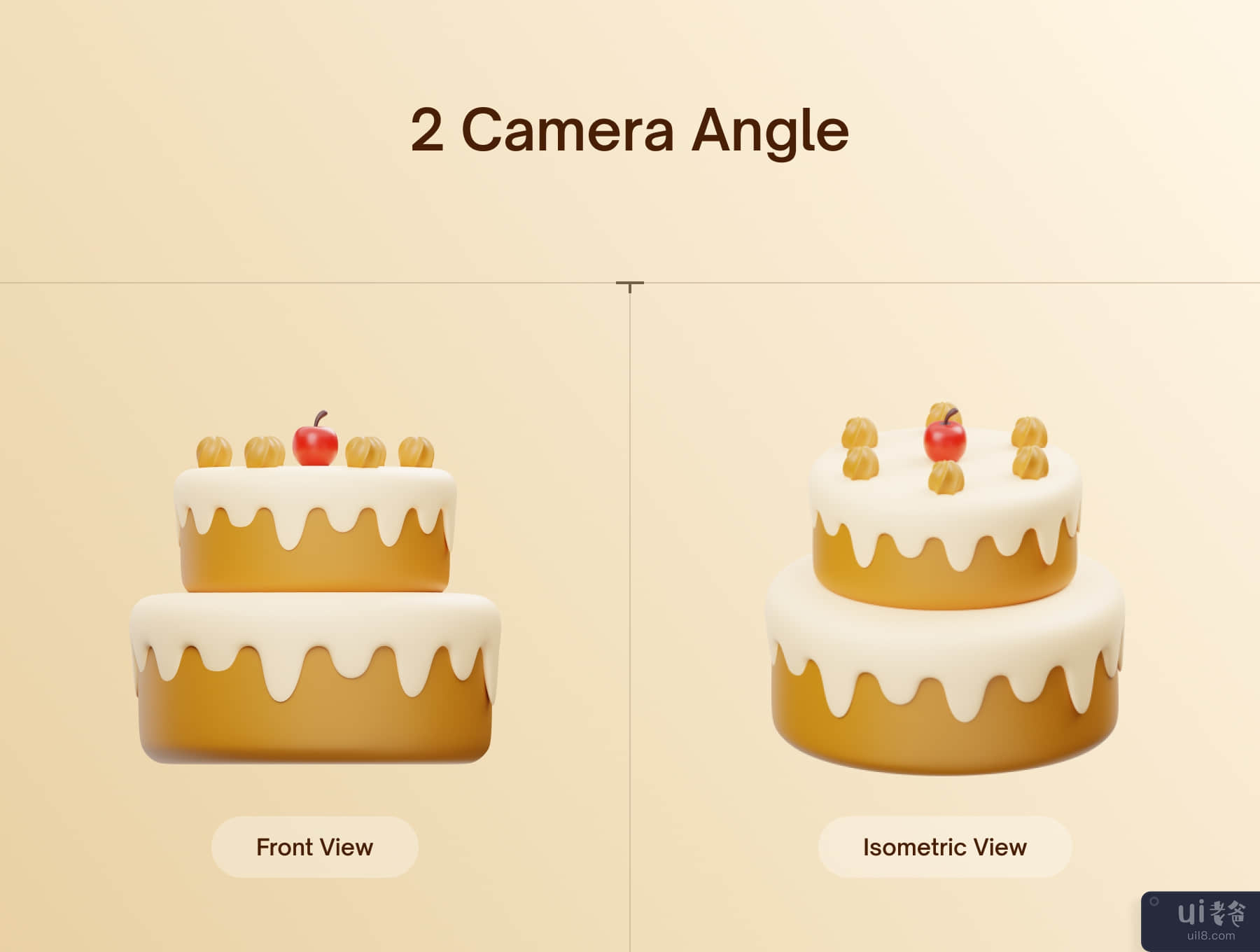 面包店 3D 图标 (Bakery 3D Icon)插图2