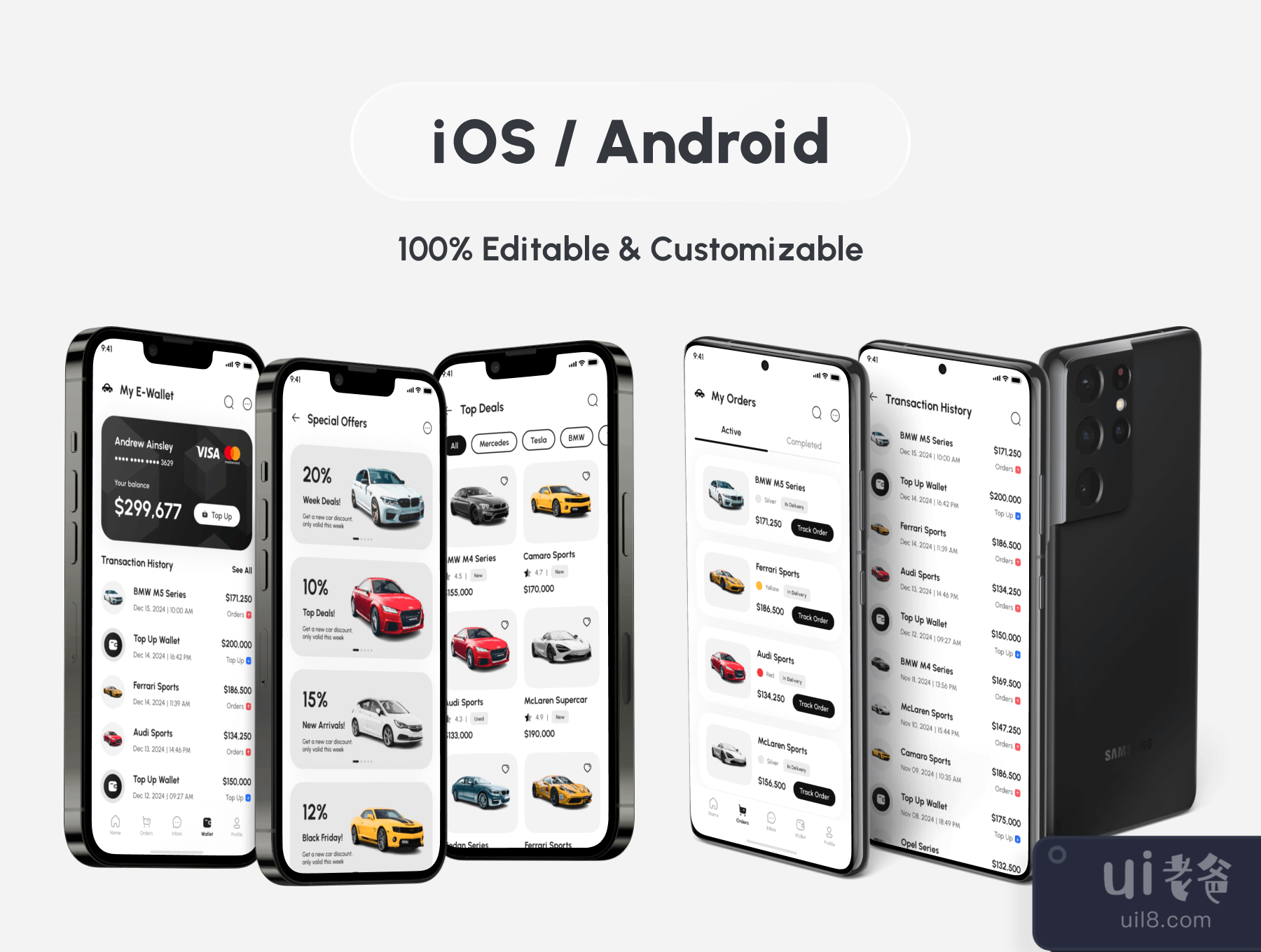 Carea - 汽车市场应用的用户界面Ki (Carea - Car Marketplace App UI Ki)插图5
