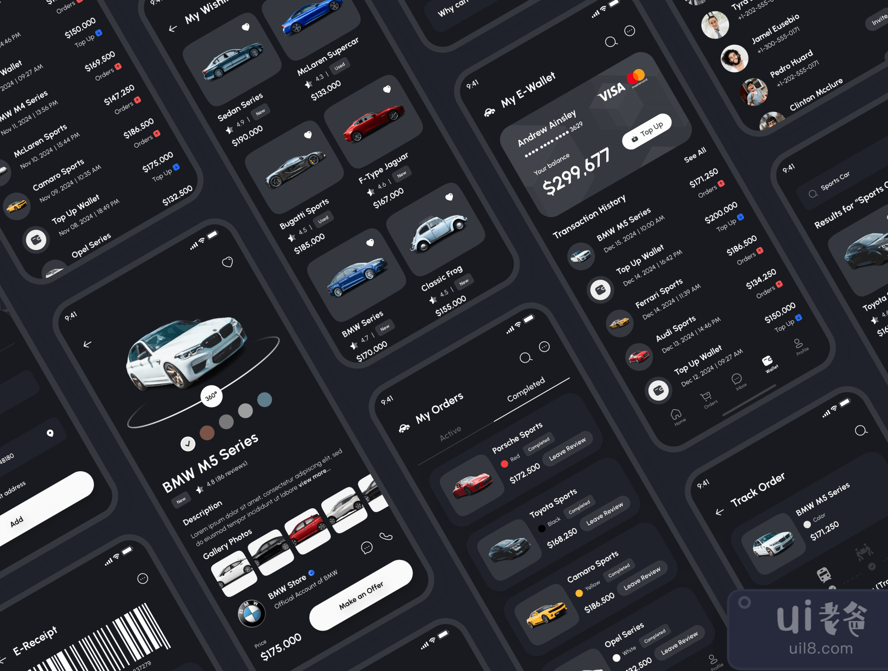 Carea - 汽车市场应用的用户界面Ki (Carea - Car Marketplace App UI Ki)插图1