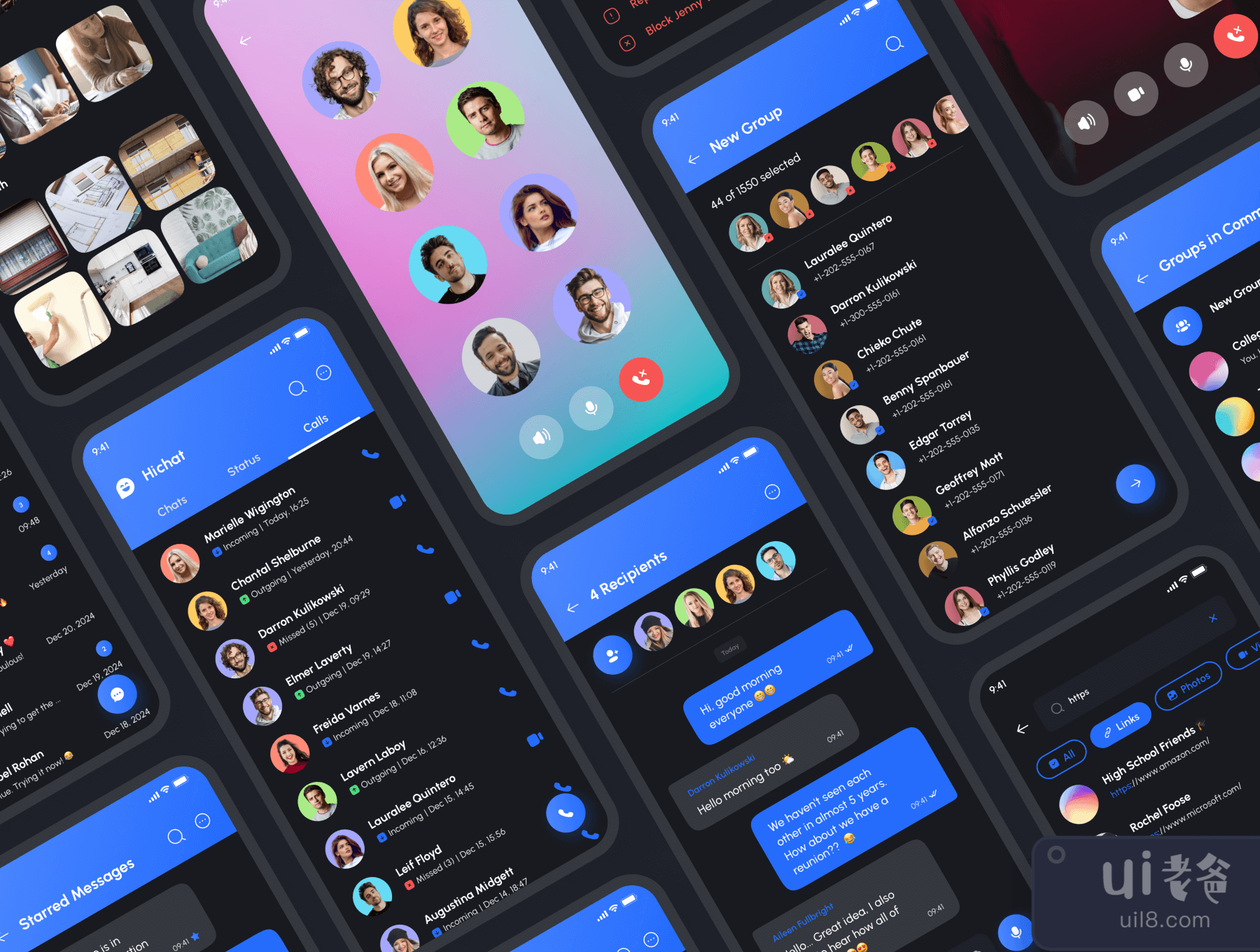 Hichat - Messenger App UI Kit (Hichat - Messenger App UI Kit)插图3