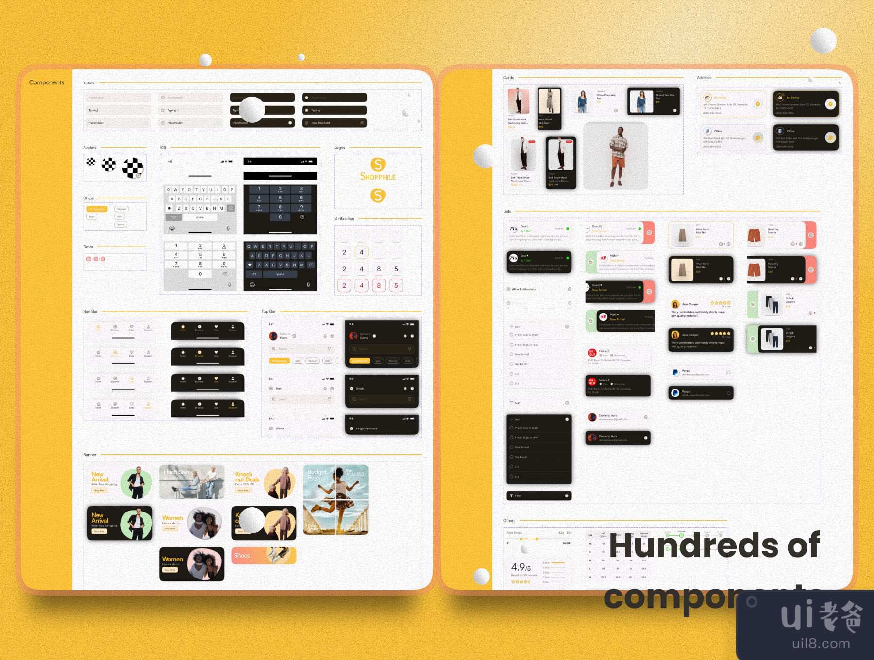 Shopphile - 电子商务应用UI Kit (Shopphile - E-commerce App UI Kit)插图7