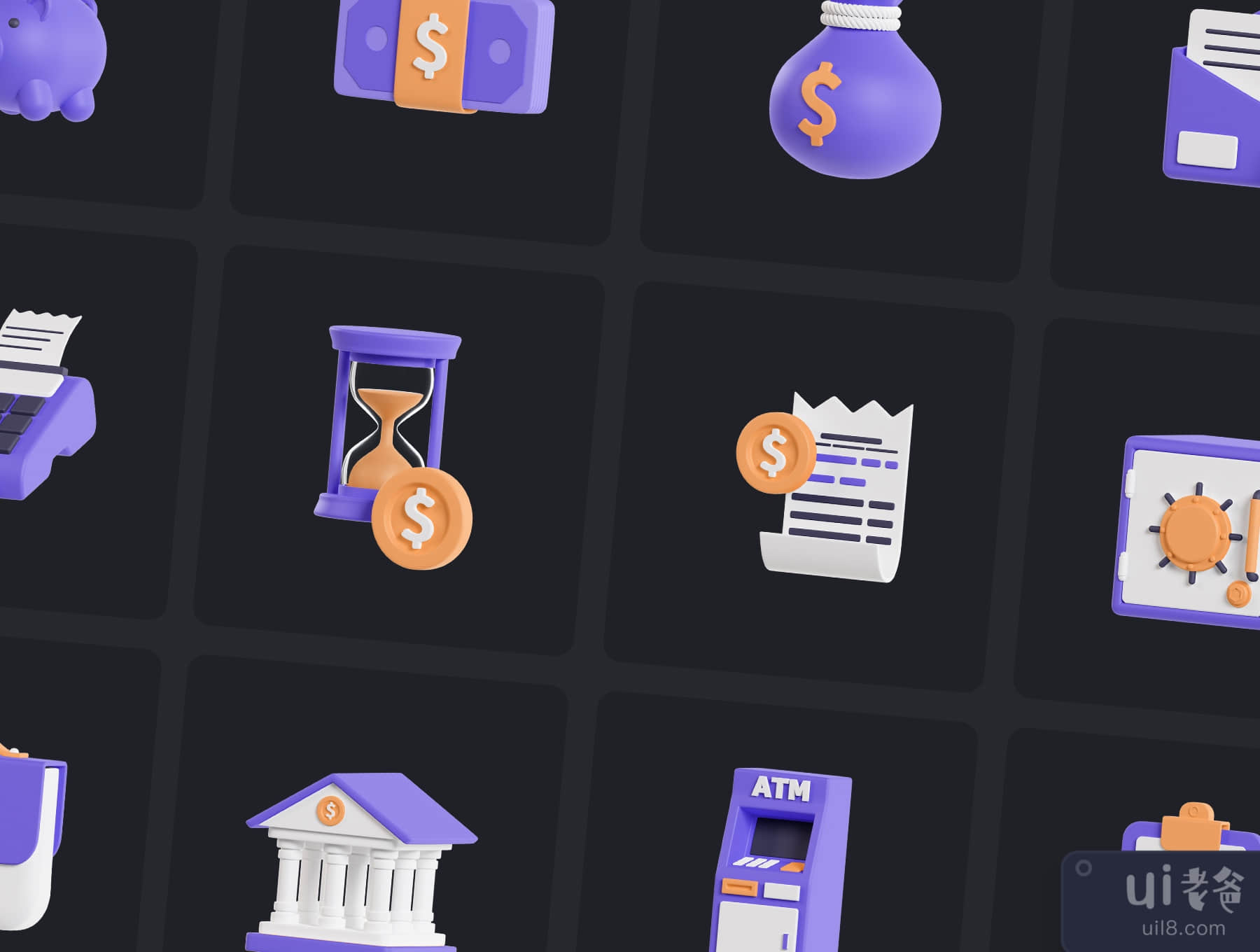金融3D图标 (Finance 3D Icons)插图7