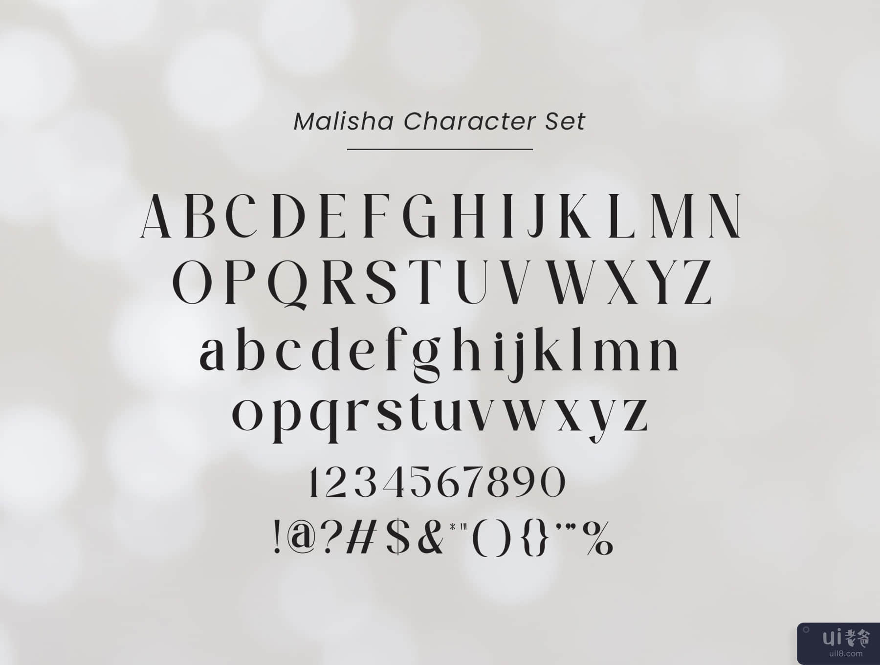 马里沙衬线 (Malisha Serif)插图1