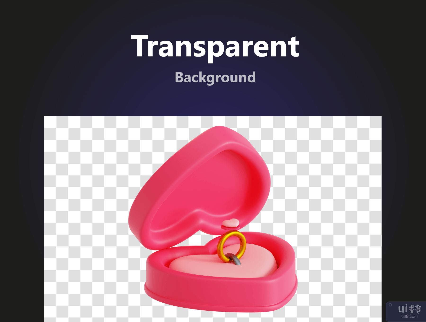 情人节 3D 图标包 (Valentine 3D Icon Pack)插图2