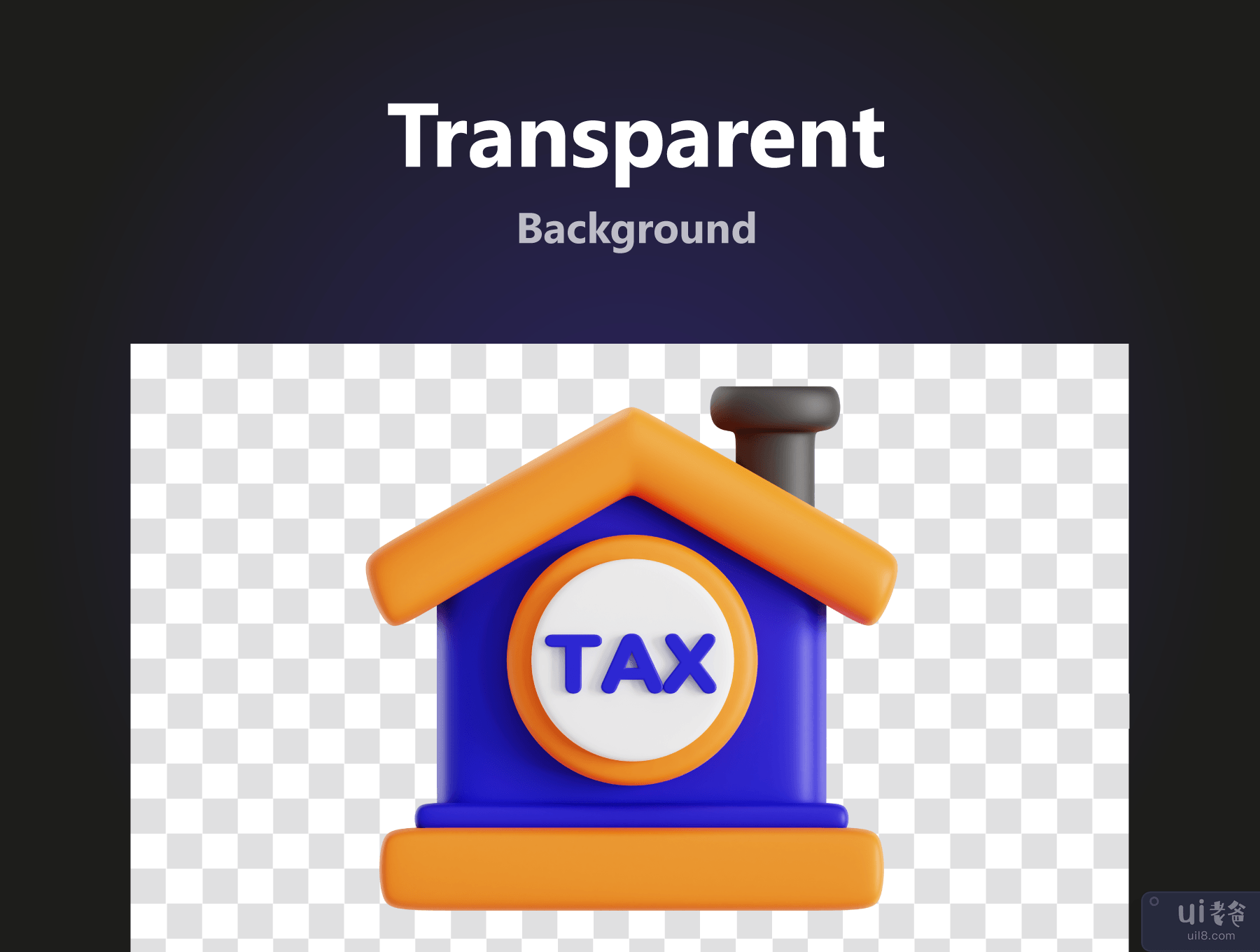 税务 3D 图标集 (Tax 3D Icon Set)插图2