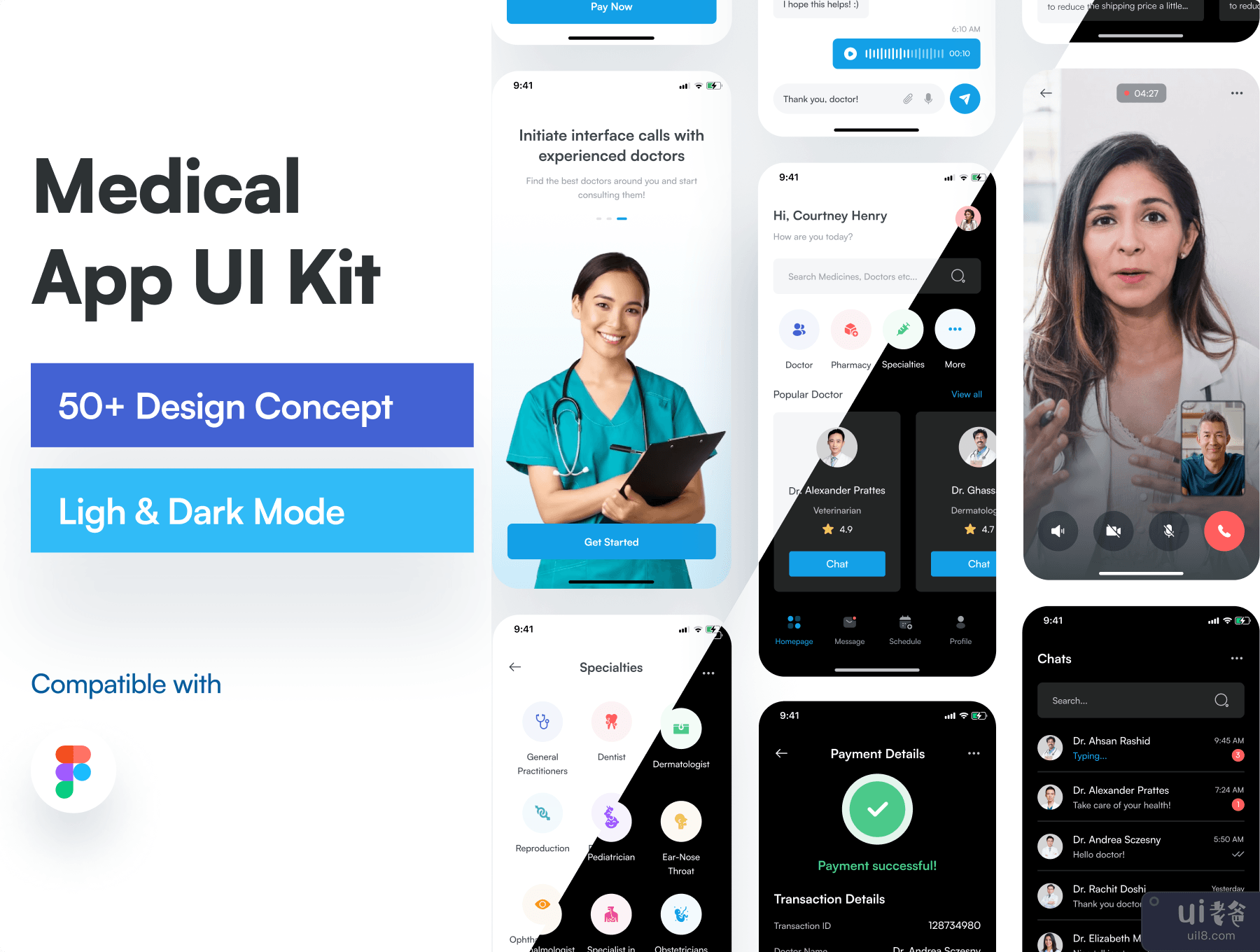 Waras - 医疗应用程序用户界面工具包 (Waras - Medical App UI KIT)插图7