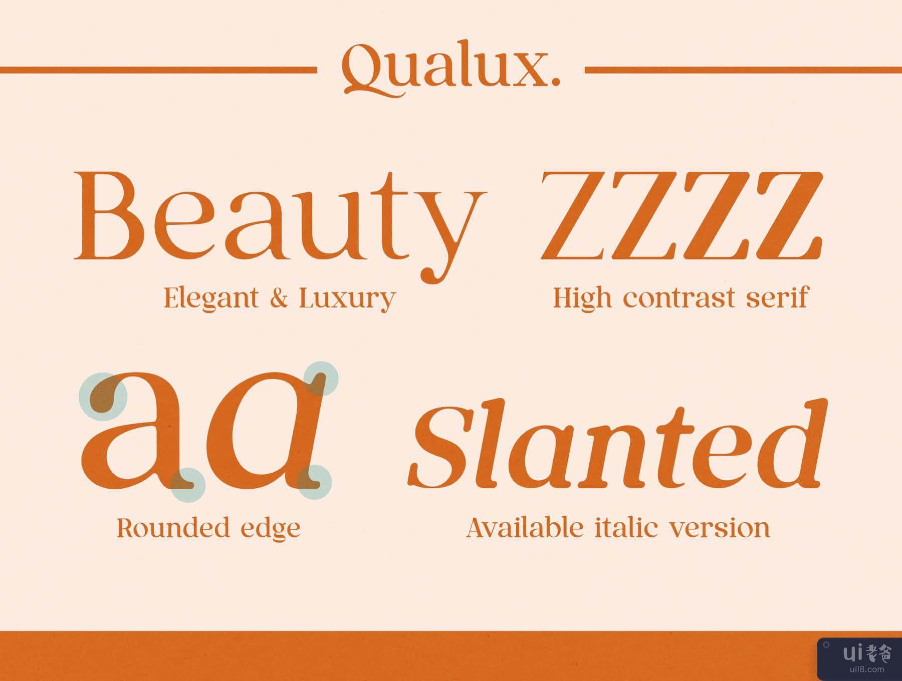 Qualux 字体系列 (Qualux Fonts Family)插图5