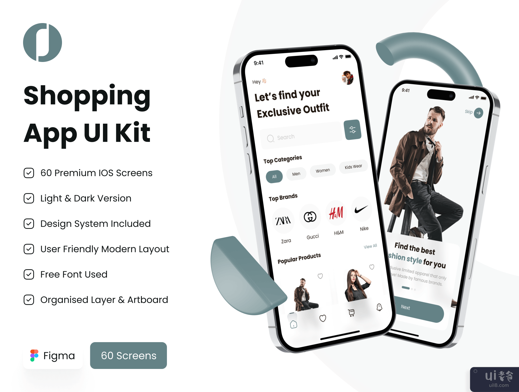 购物应用程序 UI 工具包 (Shopping App UI Kit)插图7