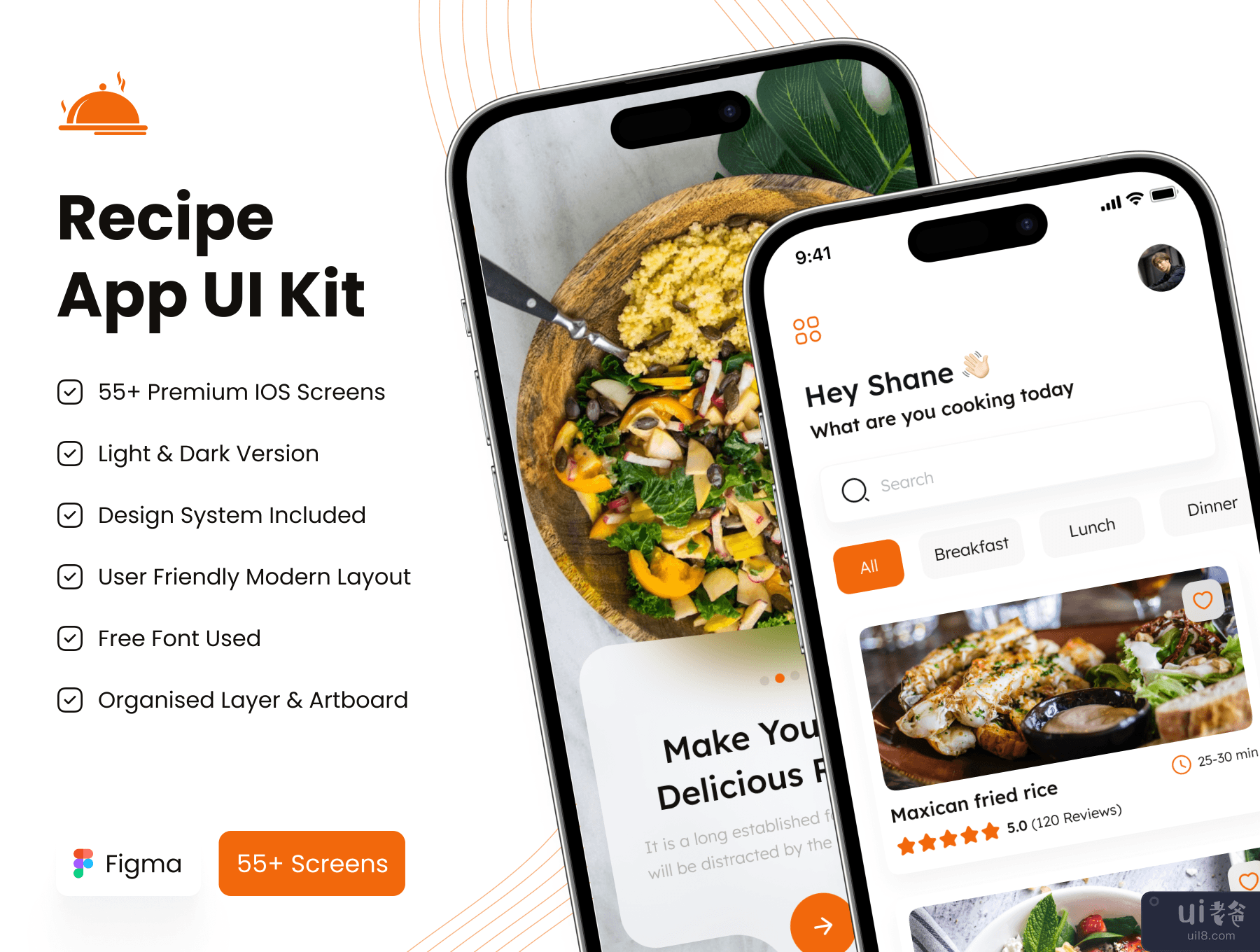 食谱应用程序 UI 工具包 (Recipe App UI Kit)插图7