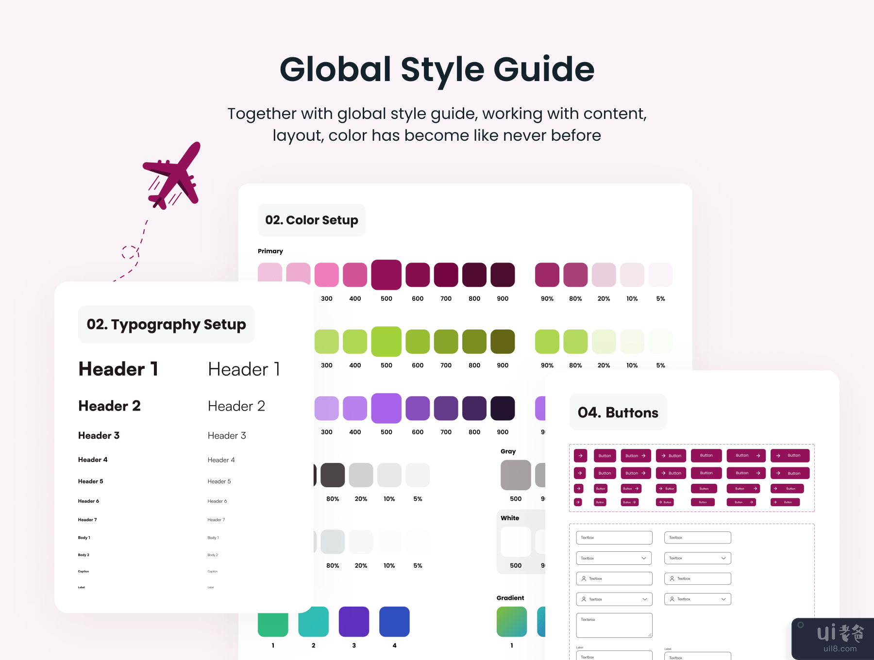 航班预订应用程序 UI 工具包 (Flight Booking App UI Kit)插图4