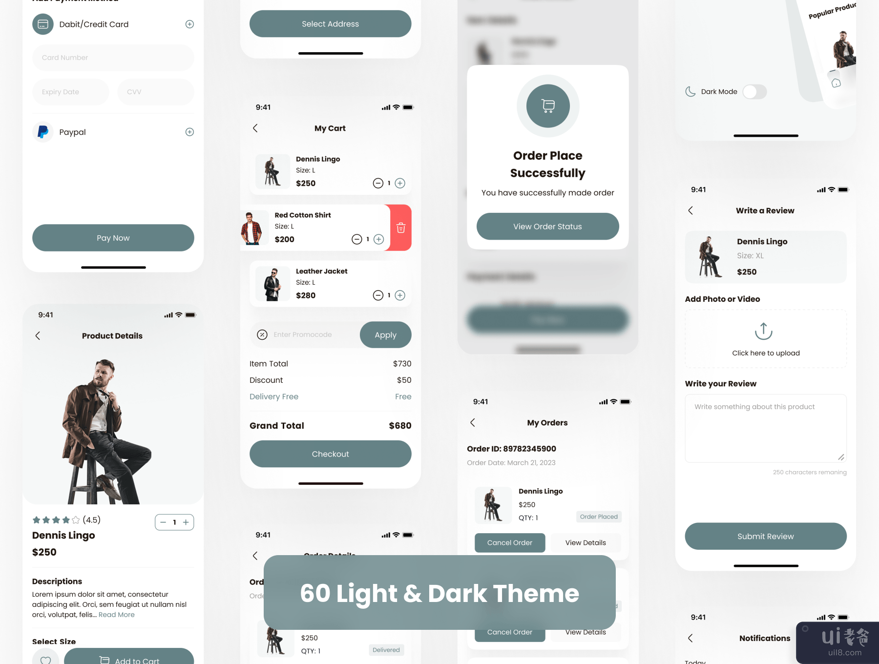 购物应用程序 UI 工具包 (Shopping App UI Kit)插图2