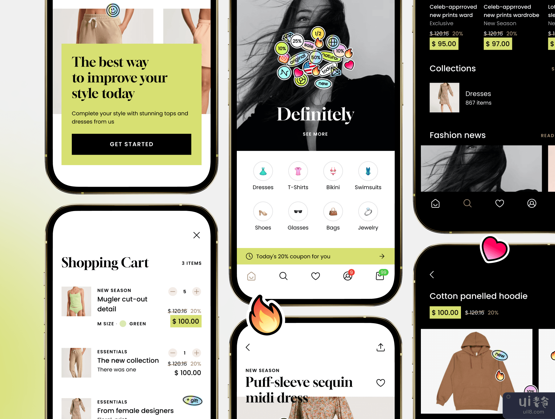 马克购物应用程序 UI 工具包 (Mark Shopping App UI kit)插图6