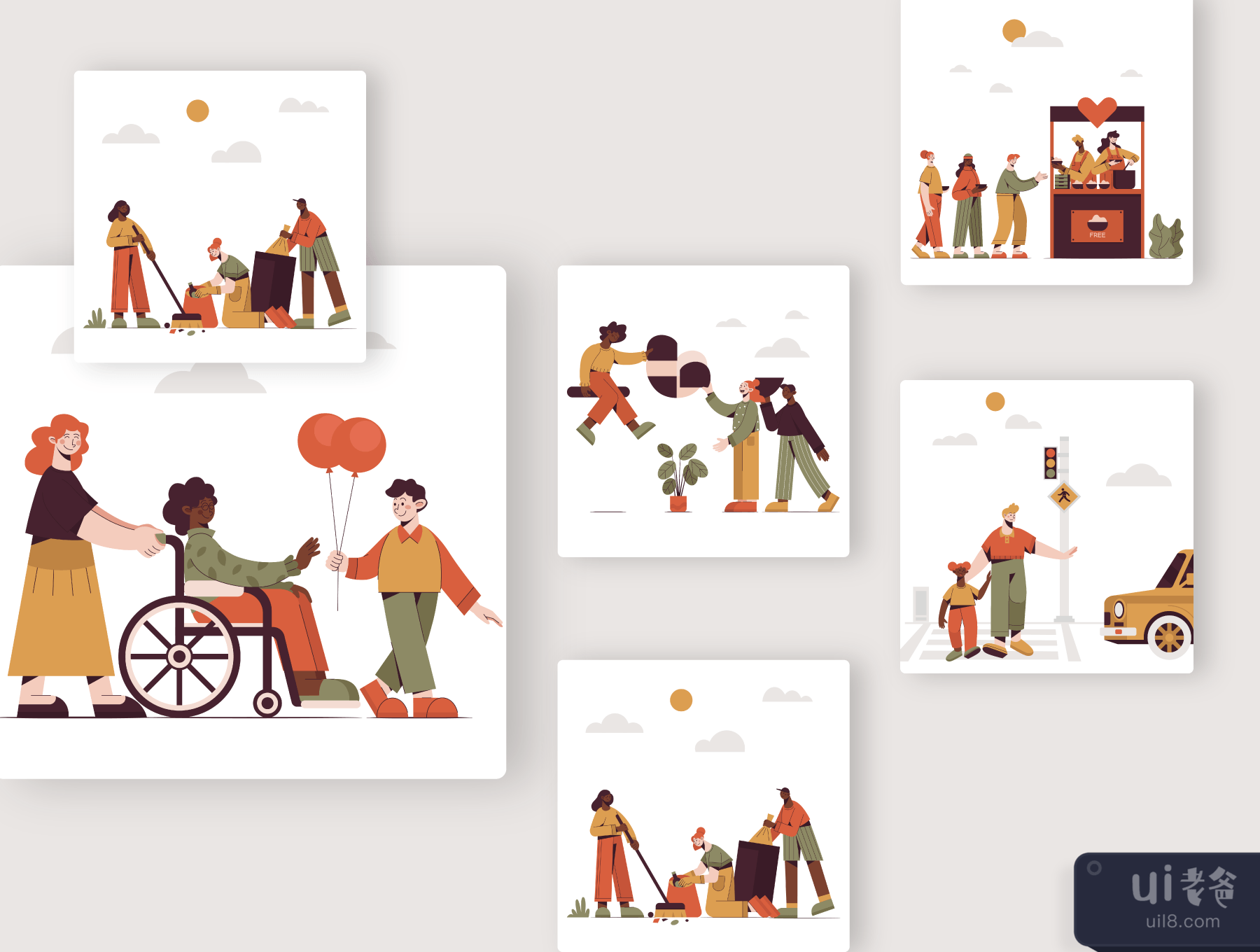 社会工作插图包 (Social Work Illustration Pack)插图6