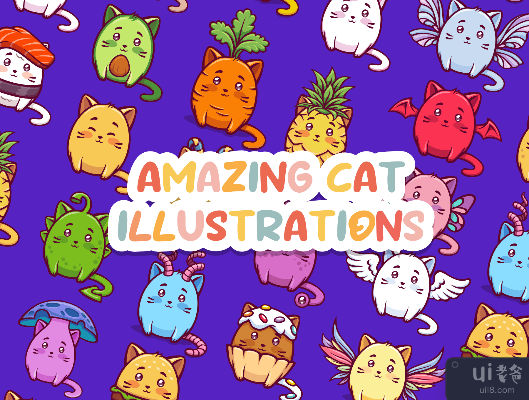 惊人的猫咪插图 (Amazing Cat Illustrations)插图