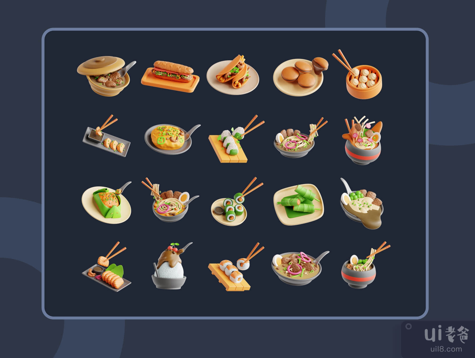三维亚洲食品 (3D Asian Food)插图6