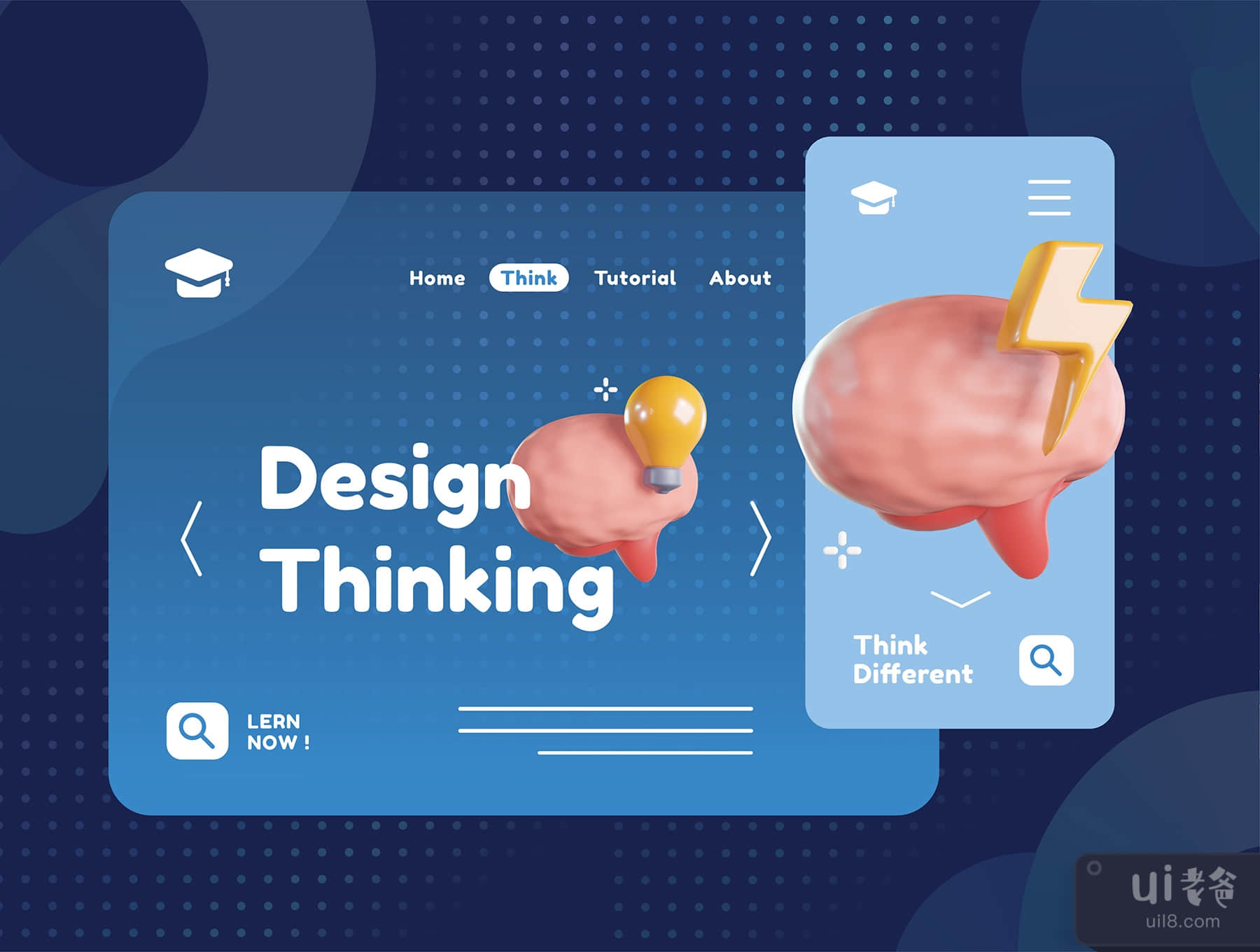 设计思维的三维图标 (Design Thinking 3D Icons)插图1