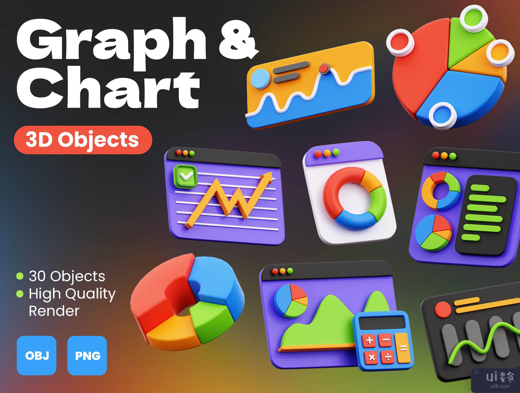 图形和图表 3D 对象 (Graph and Chart 3D Objects)插图5