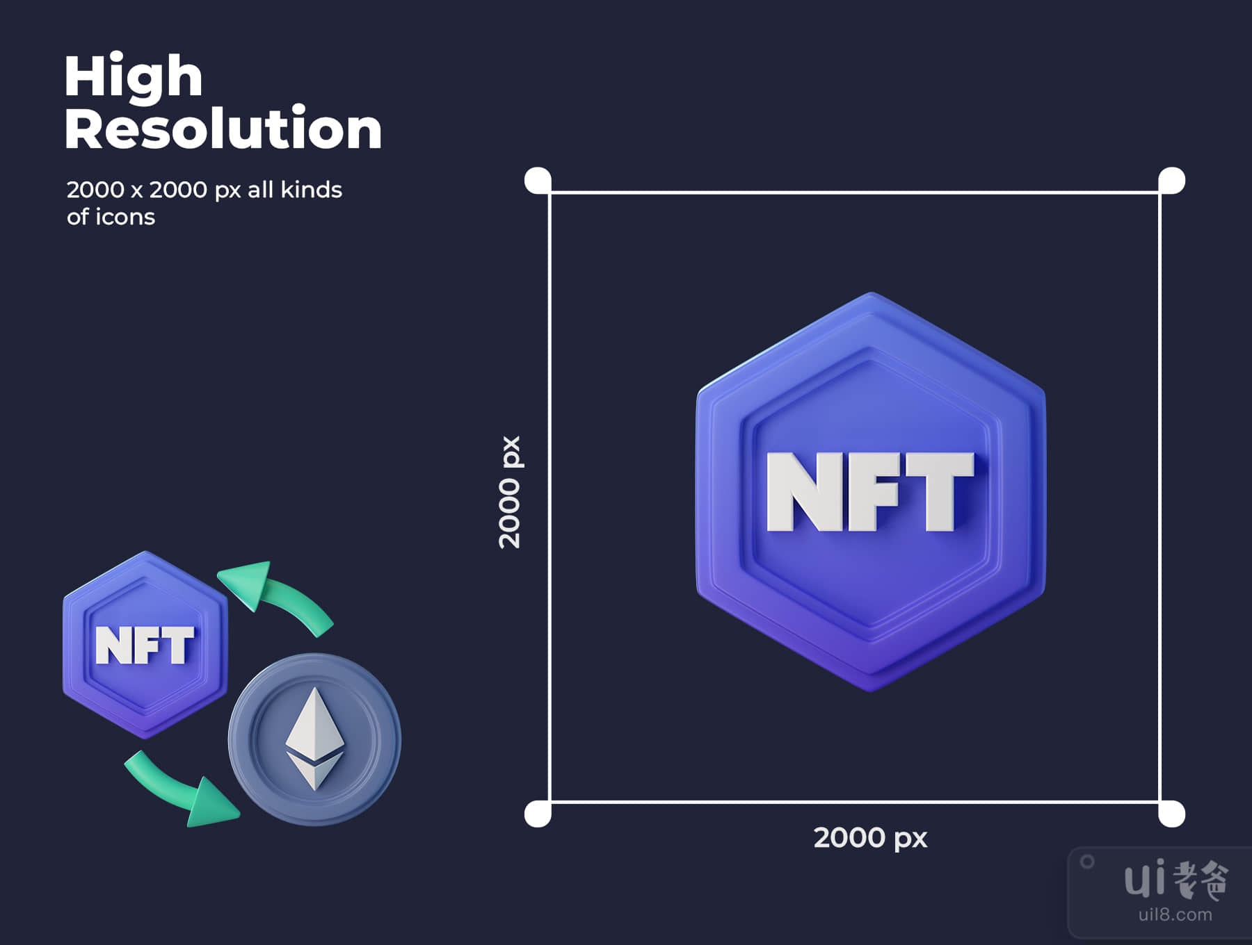 NFT 3D图标 (NFT 3D Icons)插图2