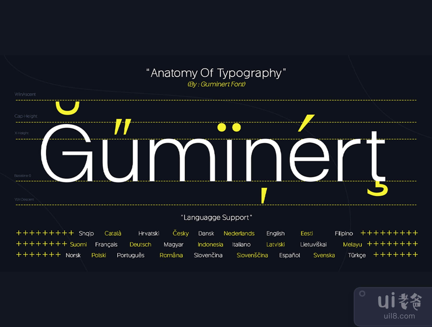 古迈特字体家族 (Guminert Font Family)插图7
