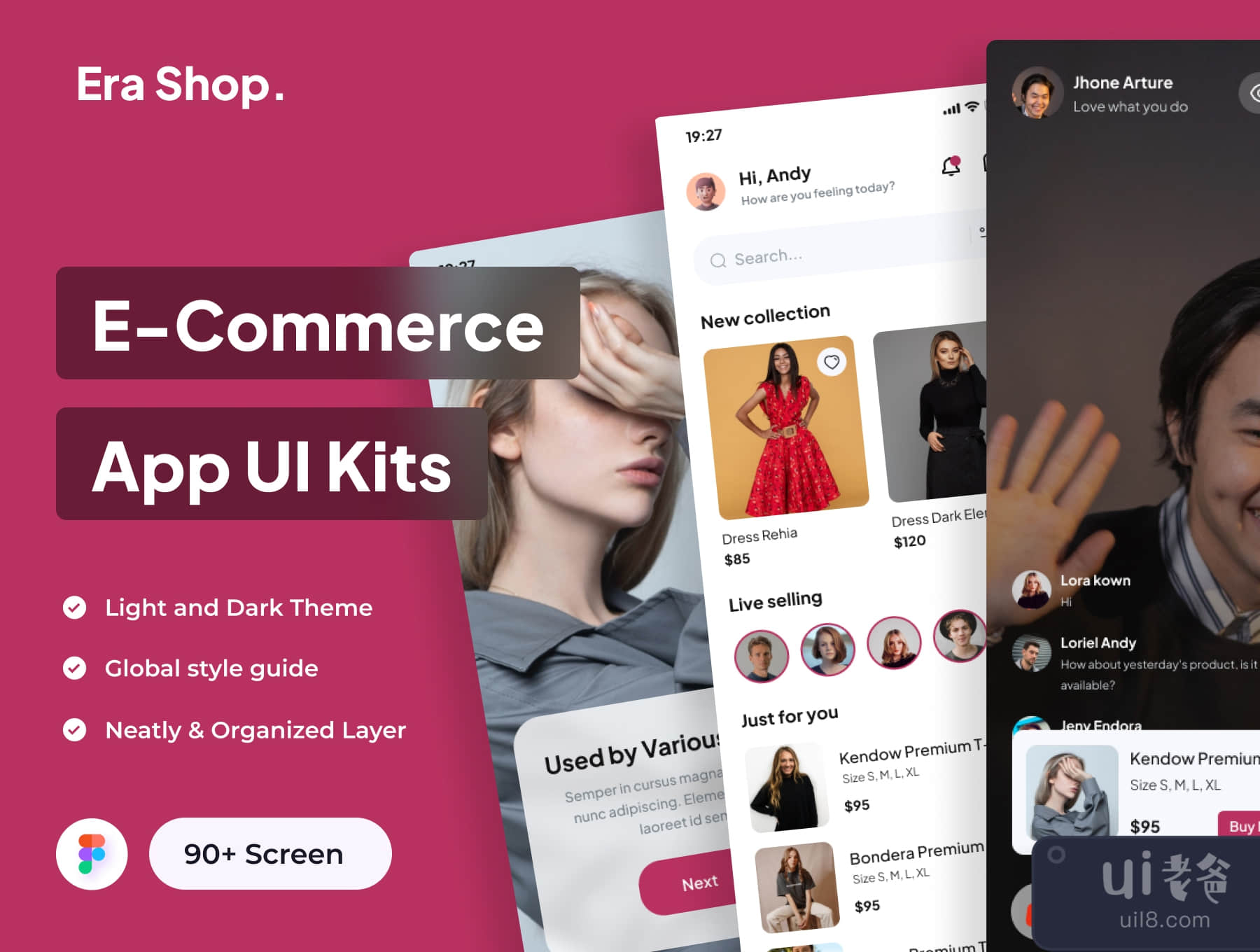 Era Shop - 电子商务应用UI套件(Era Shop - E Commerce App UI Kits)插图1