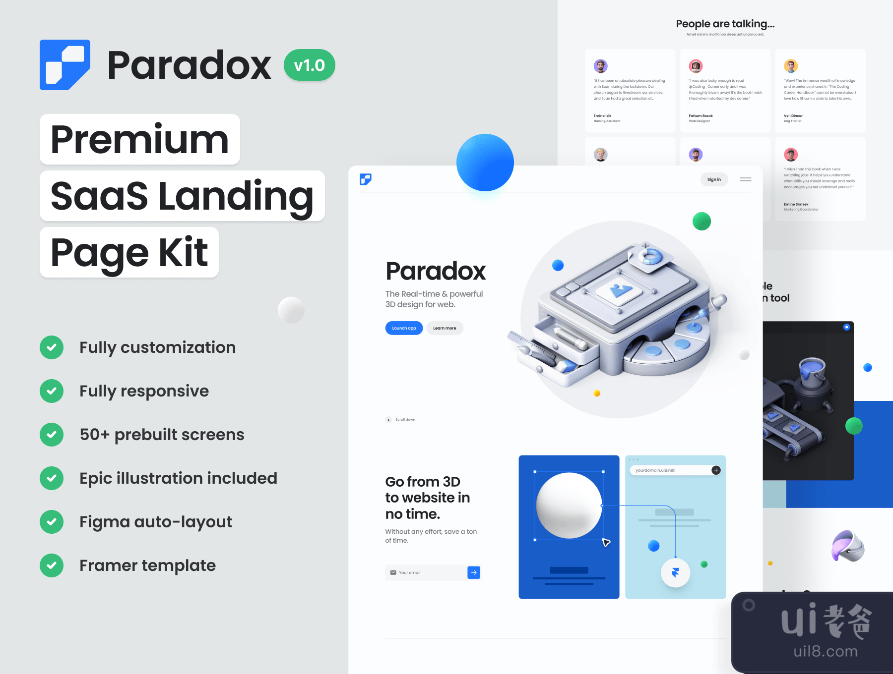 Paradox - 高级SaaS登陆页套件(Paradox – Premium SaaS landing page kit)插图4