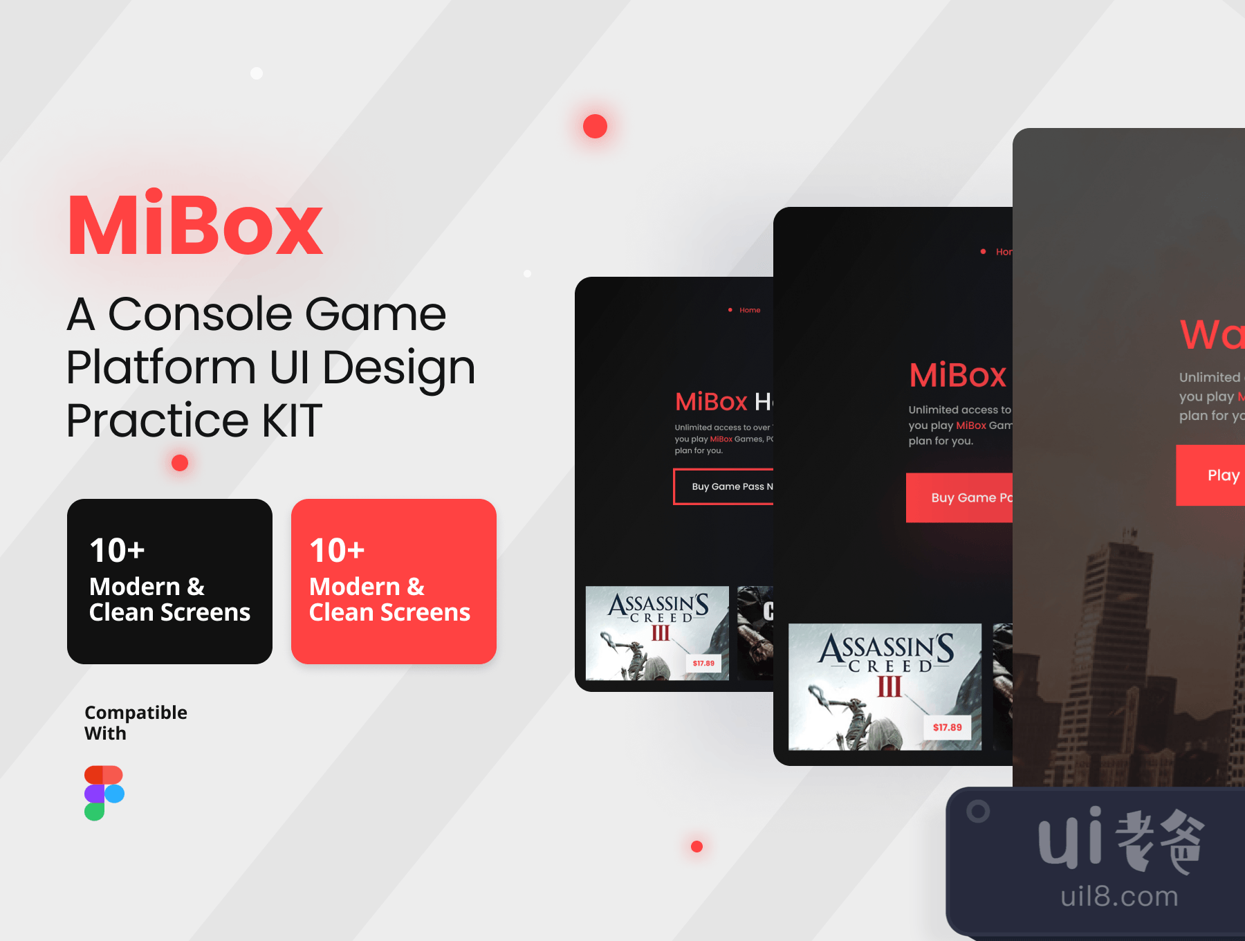 MiBox - 一个控制台游戏平台的UI设计实践套件 (MiBox - A Console Game Platform UI Design Practice Kit)插图2