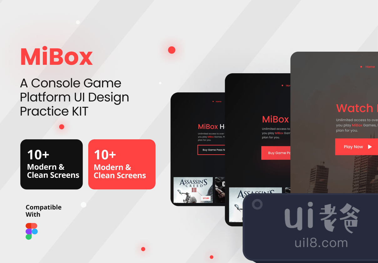 MiBox - 一个控制台游戏平台的UI设计实践套件 (MiBox - A Console Game Platform UI Design Practice Kit)插图12