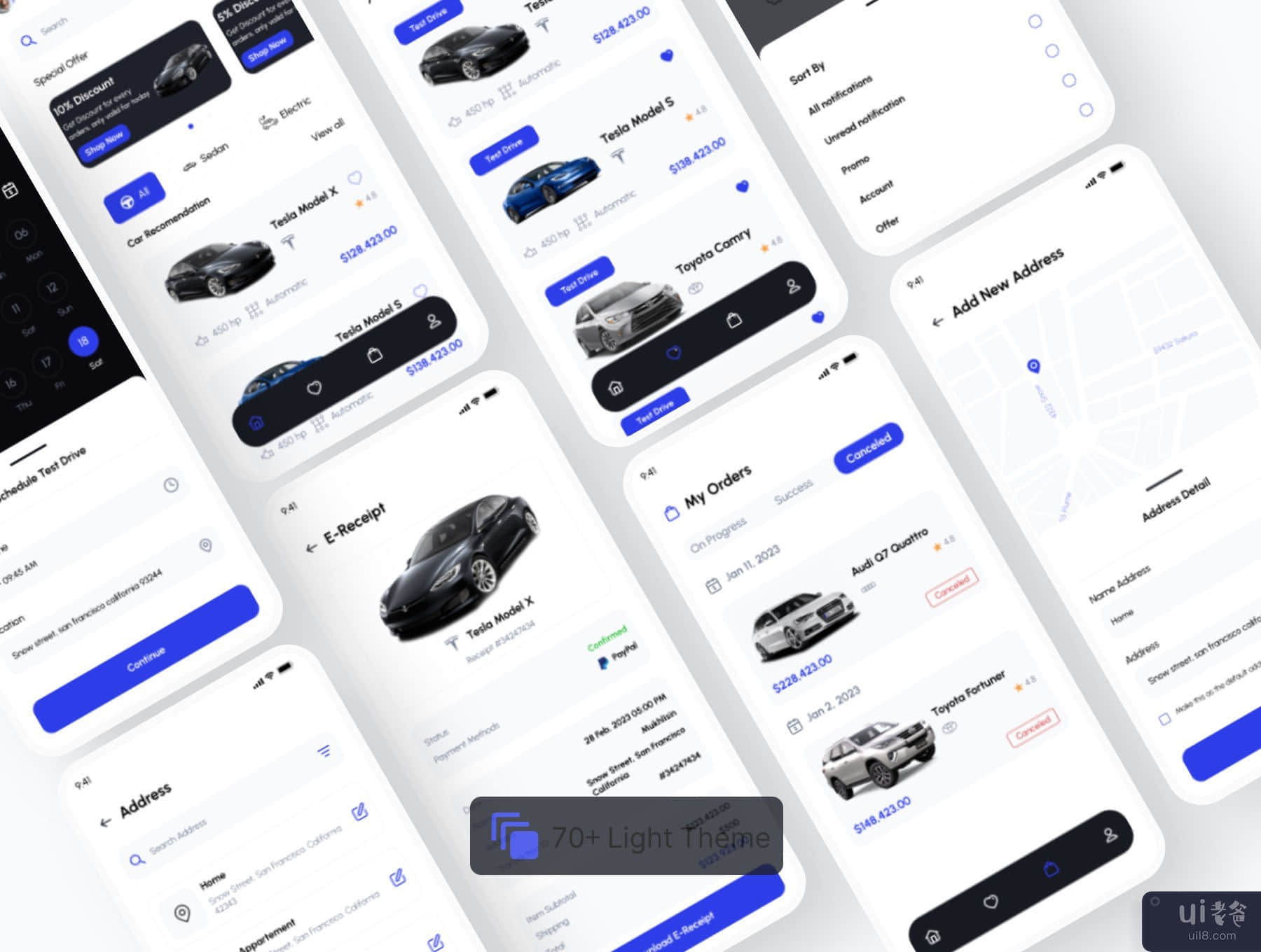 Delta Car - 汽车市场应用程序 UI 工具包 (Delta Car - Car Marketplace Apps UI Kit)插图4