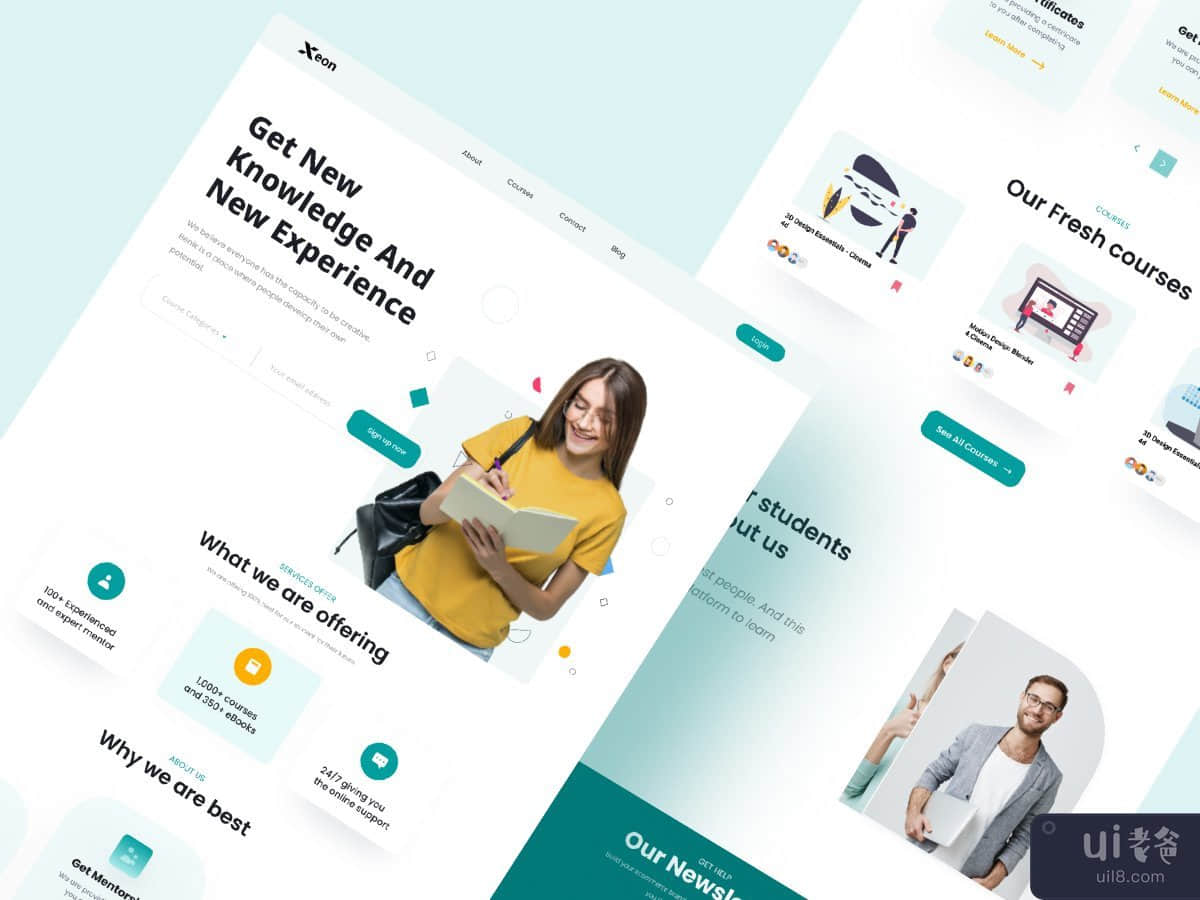 E learning - Landing Page