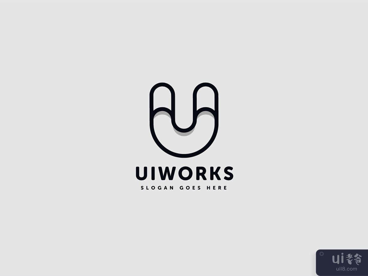 Ui Works Logo U Letter