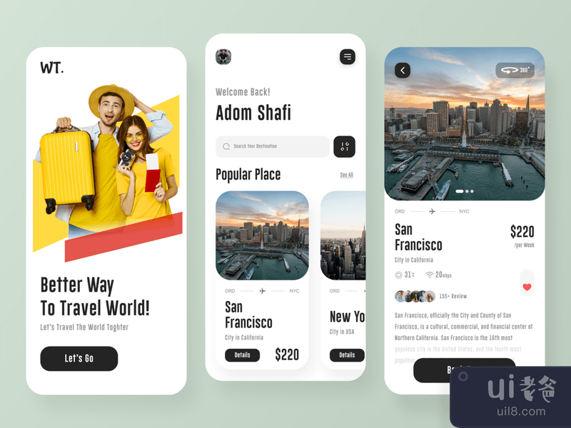 Travel service - Mobile App