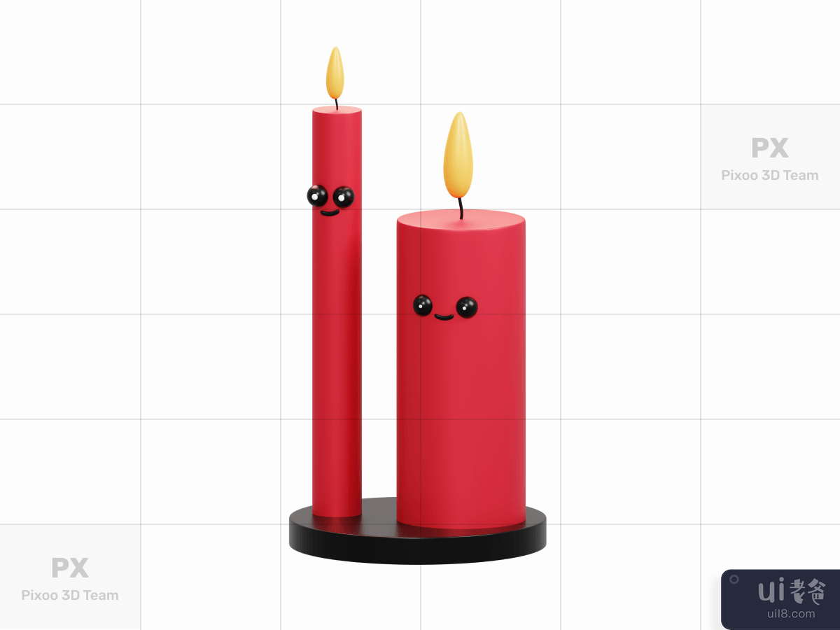 3D Christmas - Candles