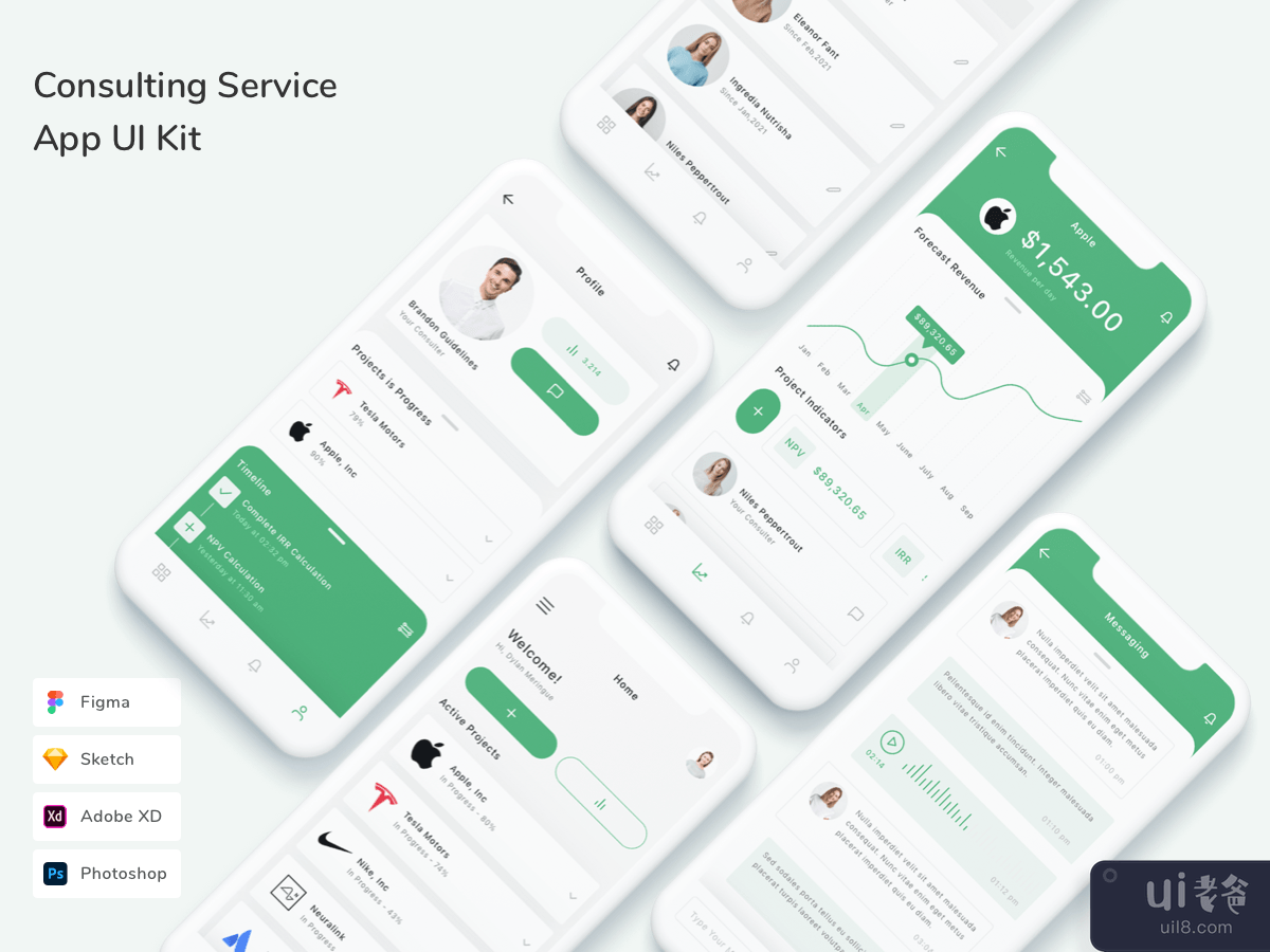 Consulting Service App UI Kit