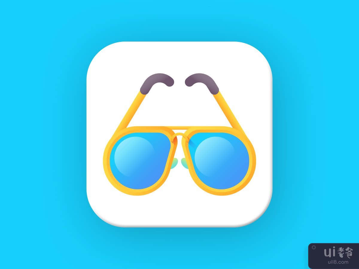 太阳镜徽标(Sunglasses Logo)插图