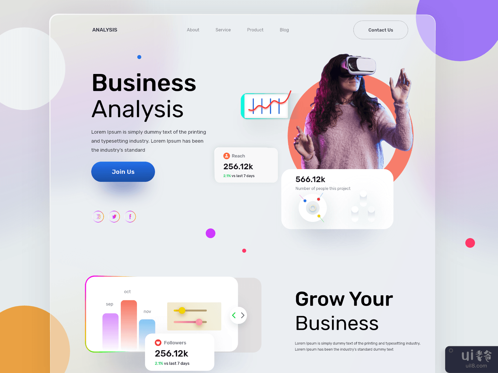 agency landing page