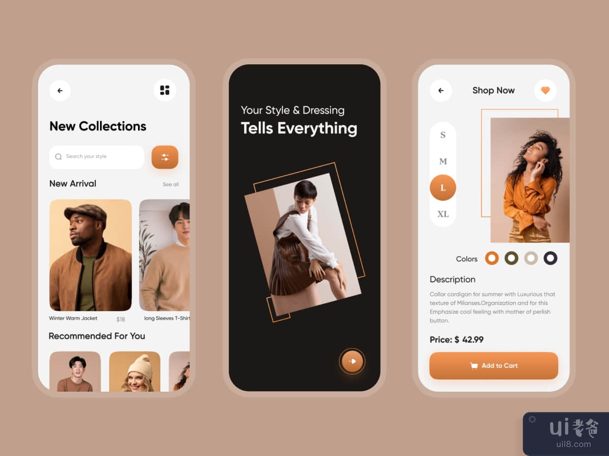 E-Commerce Fashion App UI Design