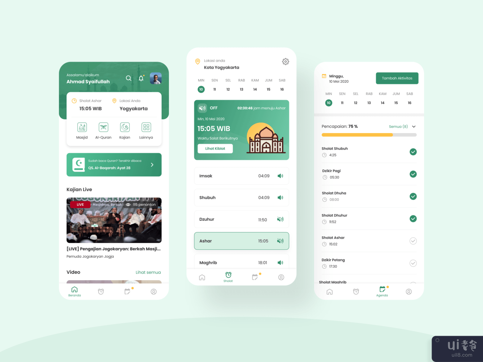 Muslim Apps - UI Design