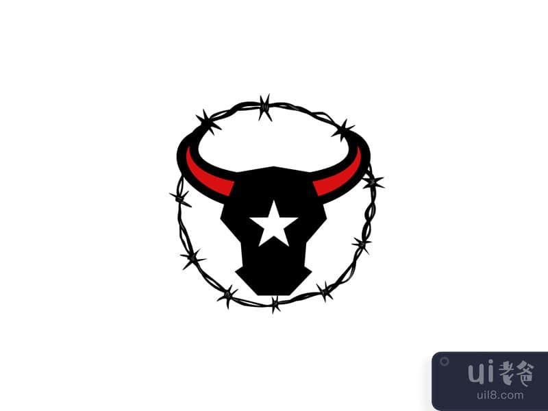 Texas Longhorn Barbed Wire Icon