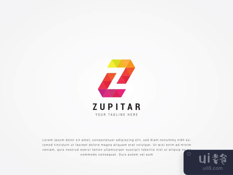 Initial z letter colorful logo  design template