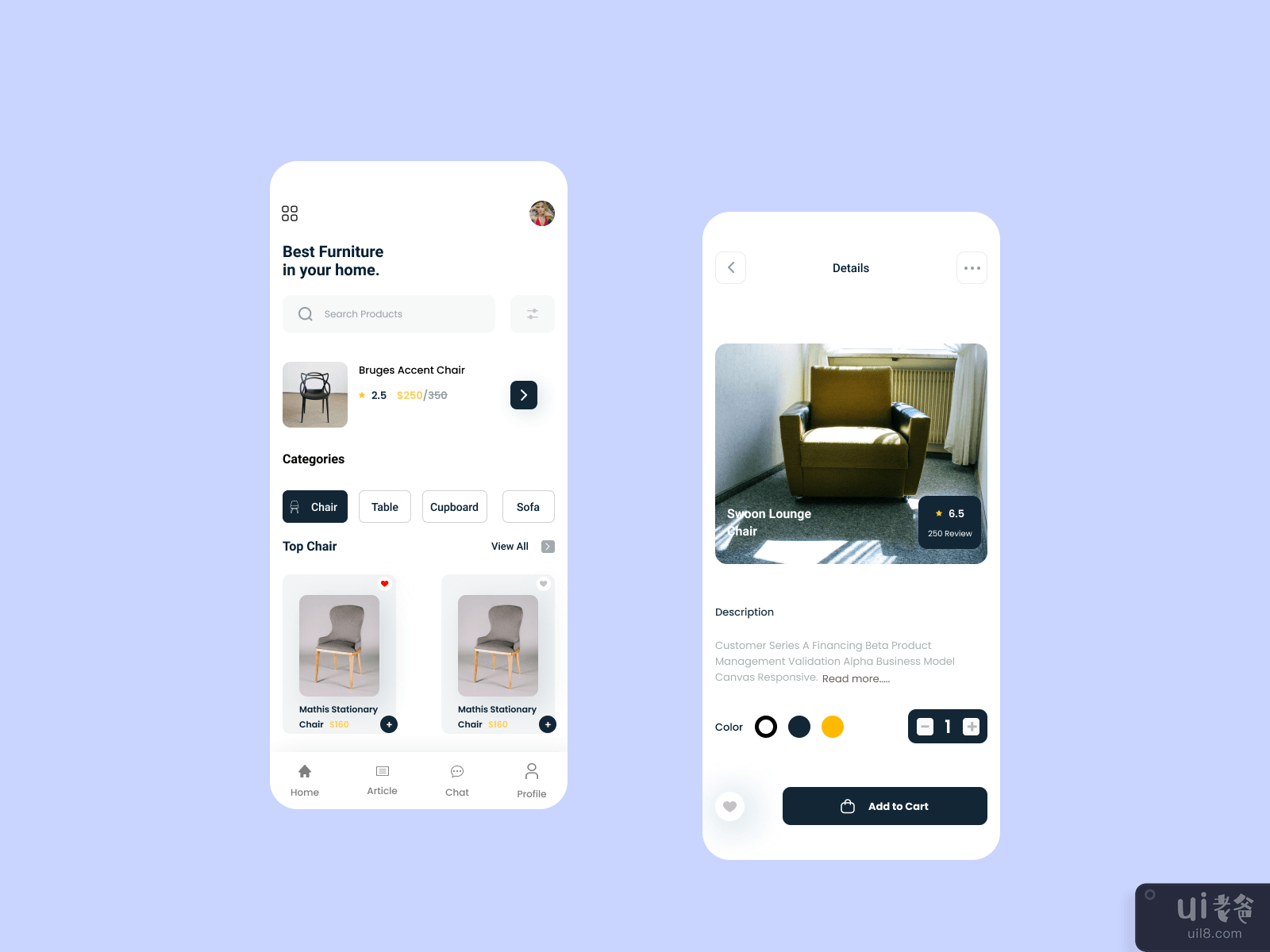 Furniture E-commerce App 