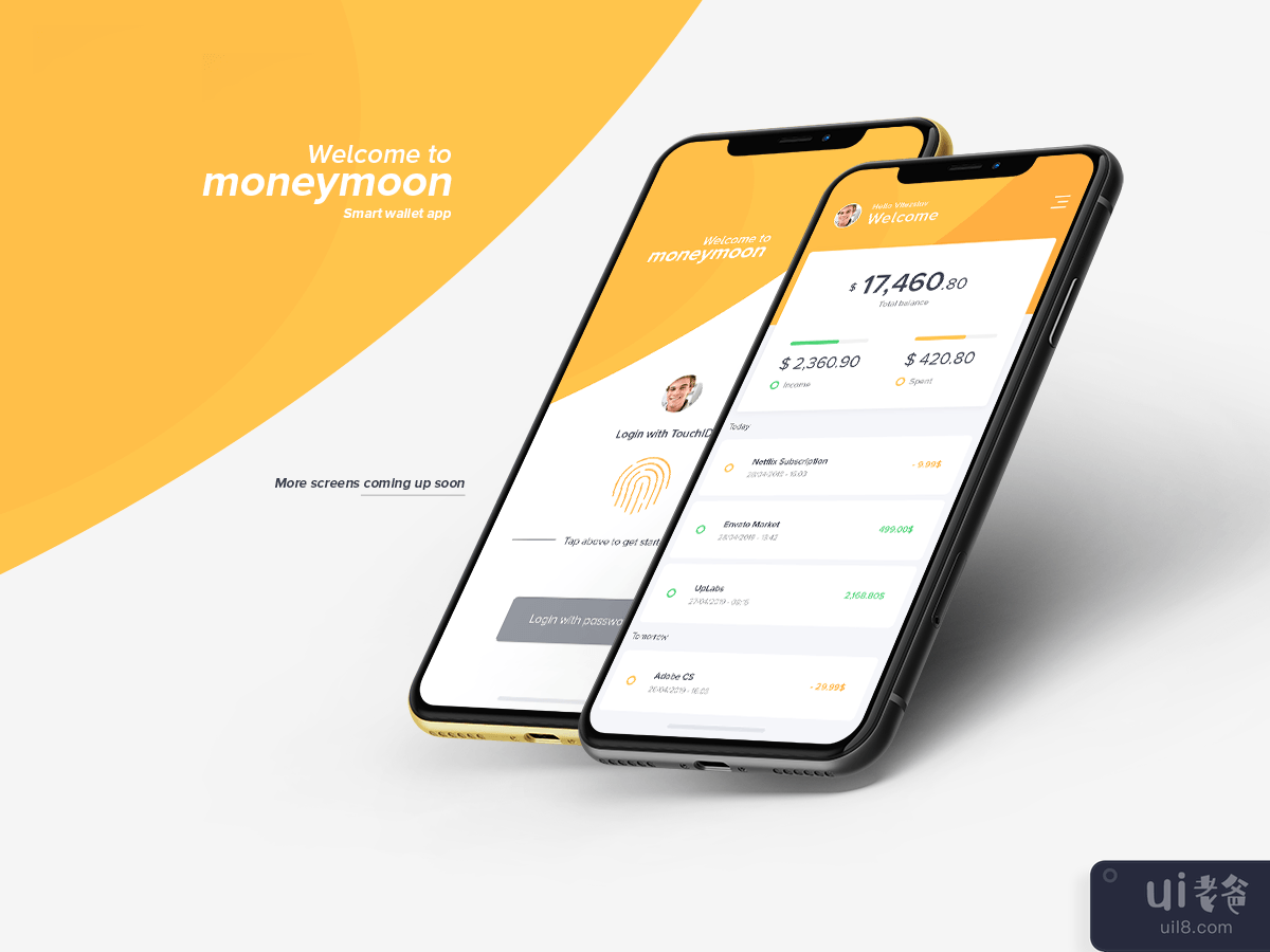 Moneymoon 钱包应用程序(Moneymoon Wallet App)插图2